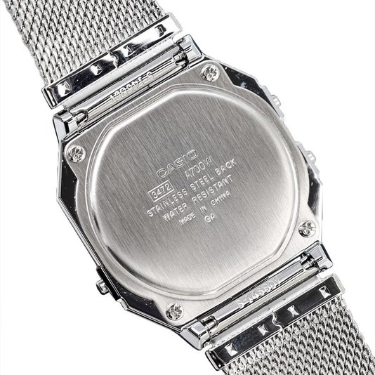 Relógio De Pulso Casio Vintage A700wm-7adf-Sc Prata