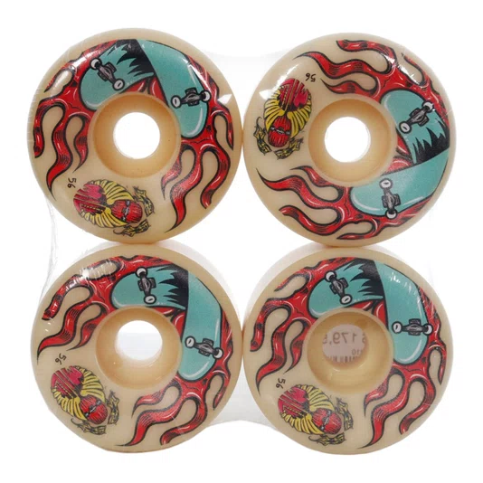 Roda Milk Wings Cone 101a Off/Azul/Vermelho