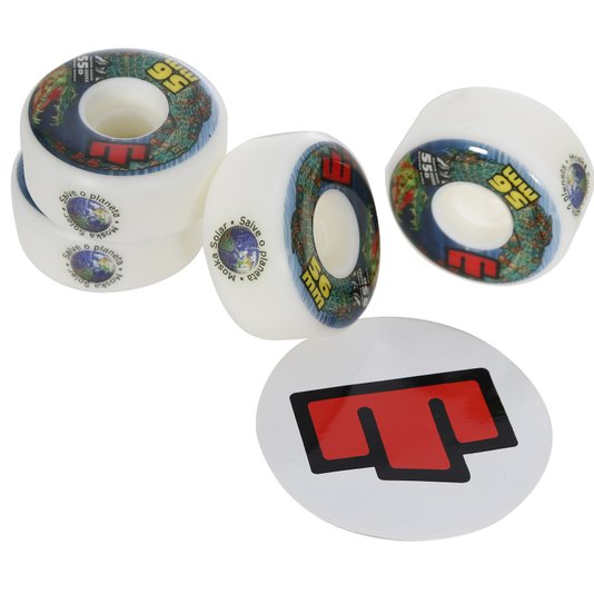 Roda Moska Rock 55d White Rock Branco