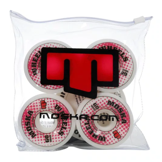 Roda Moska White Rock 55d Branco/Rosa