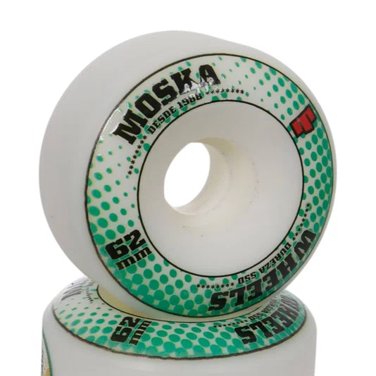 Roda Moska White Rock 55d Branco/Verde