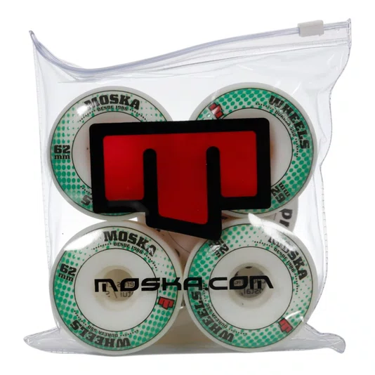 Roda Moska White Rock 55d Branco/Verde