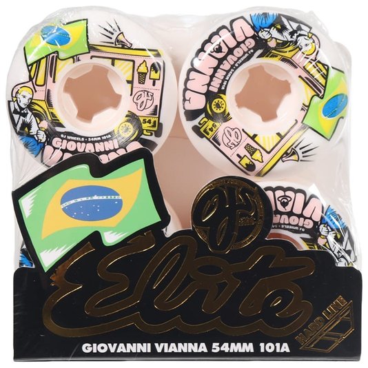 Roda Oj Wheels Giovanni Viana Elite 101a  Branco/Colorido