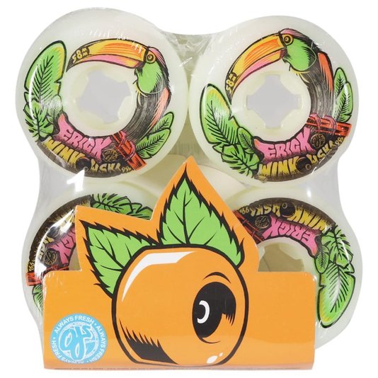 Roda Oj Wheels Winkowisk Tropics Original Mini Combo 99a Branco/Verde/Laranja