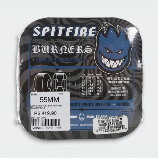 Roda Spitfire Burner 99d Branco/Azul