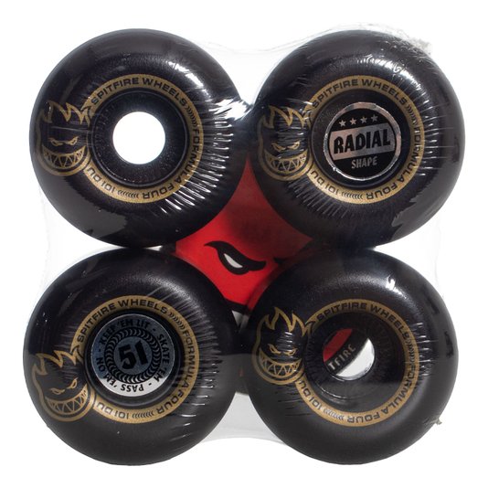 Roda Spitfire F4 Formula 4 Lil Smokies Radial 101du Preto