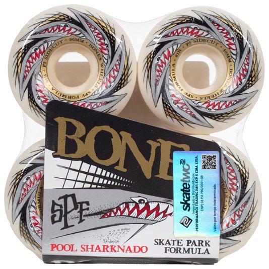 Rodas Bones Spf Pool Sharknado P5 Sidecut Branco