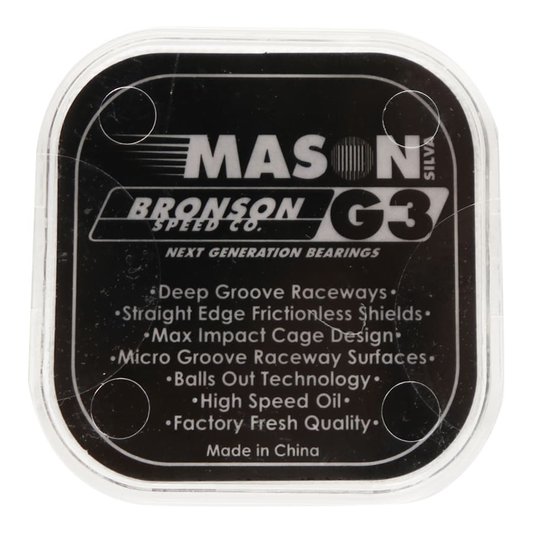 Rolamento Bronson Speed Co. G3 Mason Silva Prata/Branco