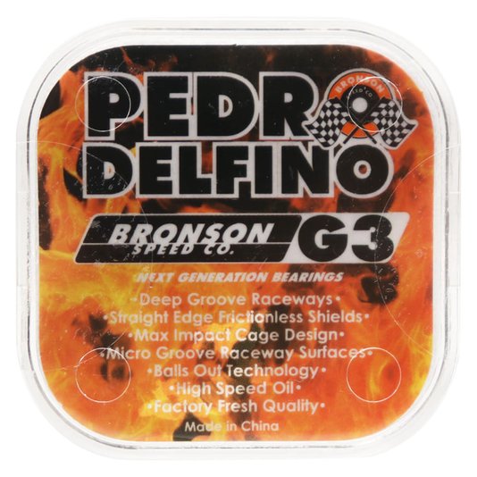 Rolamento Bronson Speed Co. G3 Pedro Delfino Prata/Vermelho