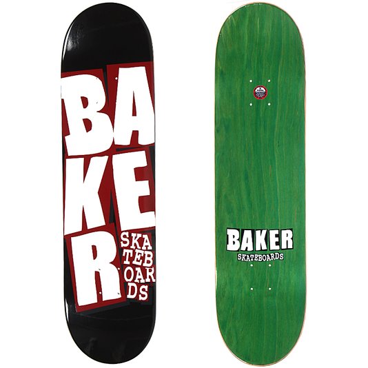 Shape Baker Skateboards Logo 8.1 Preto/Vermelho