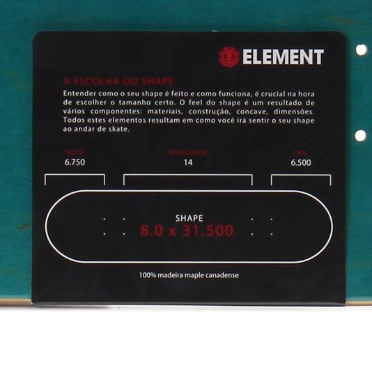 Shape Element Nyjah Huston Dialed 8.0 Preto/Azul