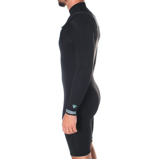Short John Vissla Seas 2-2 L/S Preto