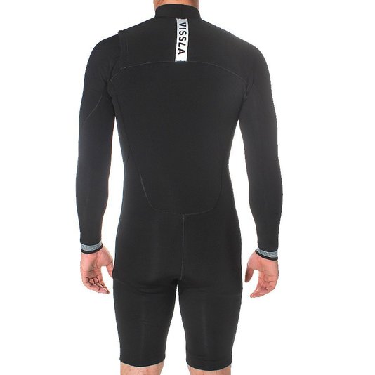 Short John Vissla Seas 2-2 L/S Preto