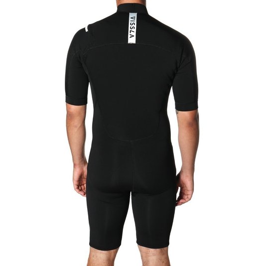 Short John Vissla Seas 2.2 MM Manga Curta Preto