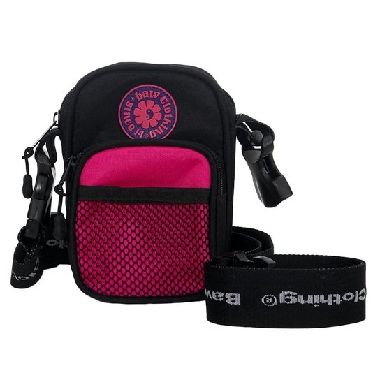 Shoulder Bag Baw Yin-Yang Preto/Rosa