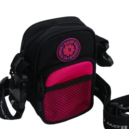 Shoulder Bag Baw Yin-Yang Preto/Rosa
