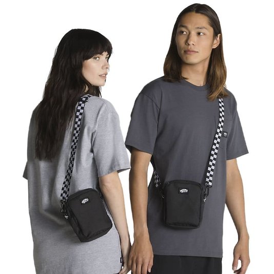Shoulder Bag Vans Go Getter Cross Preto/Checkerboard
