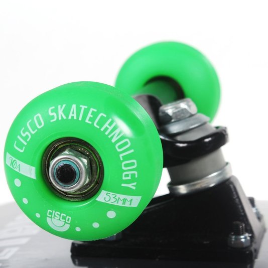 Skate Cisco Infantil Brasão Tetris Preto/Verde