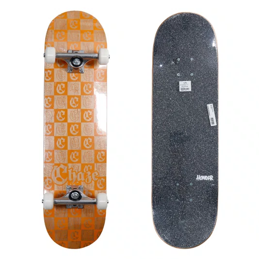 Skate Montado Chaze Marrom/Laranja Skate Montado Chaze Marrom/Laranja