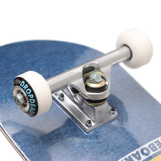 Skate Montado Dropdead Above Logo Amador Azul/Amarelo/Branco