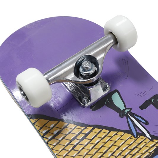 Skate Montado Hondar Portal Iniciante Roxo/Branco