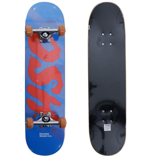 Skate Montado Hondar Serie Goop Iniciante Azul/Marrom