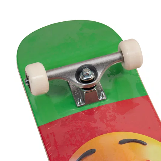 Skate Montado Hsc Iniciante Emoji  Verde/Vermelho