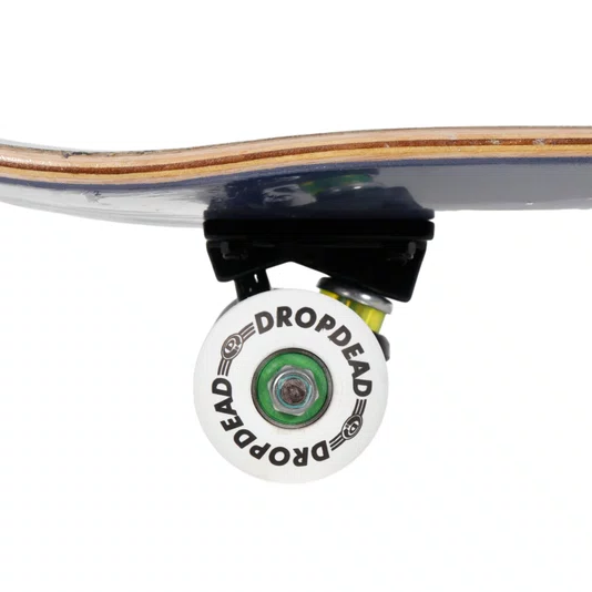 Skate Montado Rock City X Drop Dead Logo Iniciante Azul