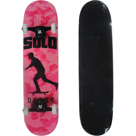 Skate Solo Montado Pro Skater Pink Rosa