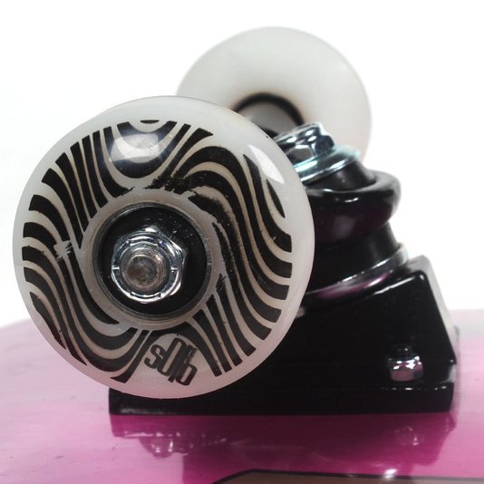 Skate Solo Montado Profissional Pink Rosa/Colorido