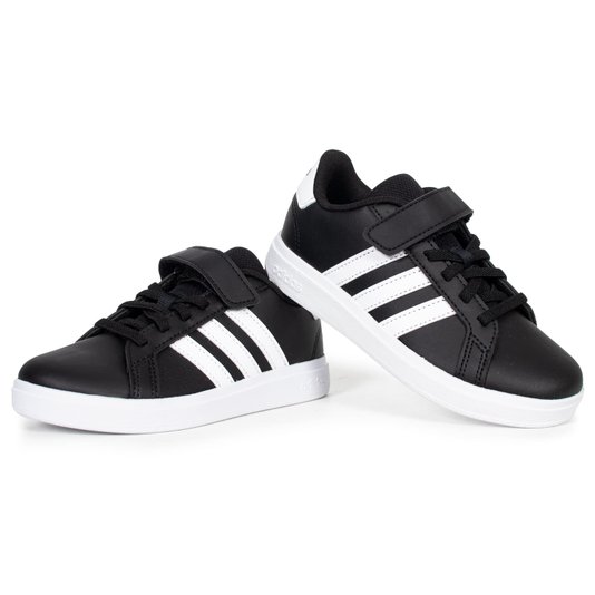 Tênis Adidas Grand Court 2.0 Infantil Preto/Branco