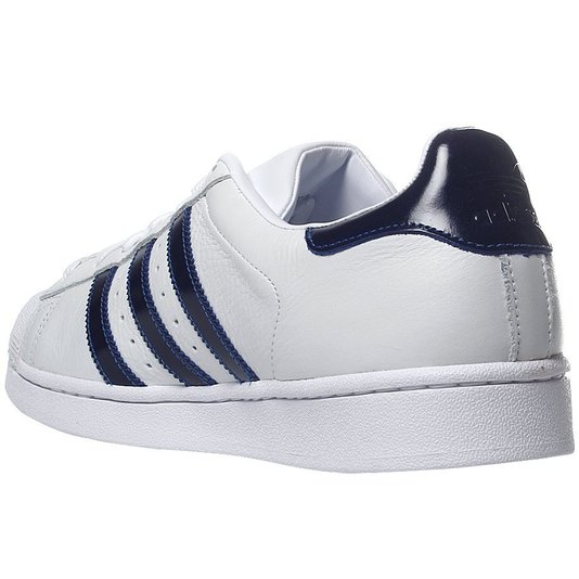 Tênis Adidas Superstar Branco/Azul