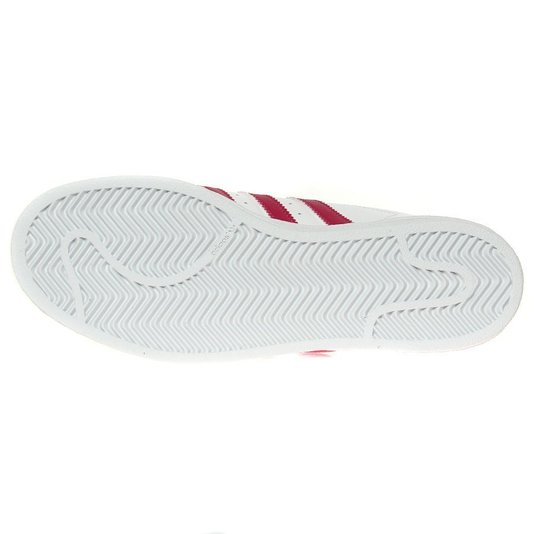 Tênis Adidas Superstar Foundation J Branco/Rosa