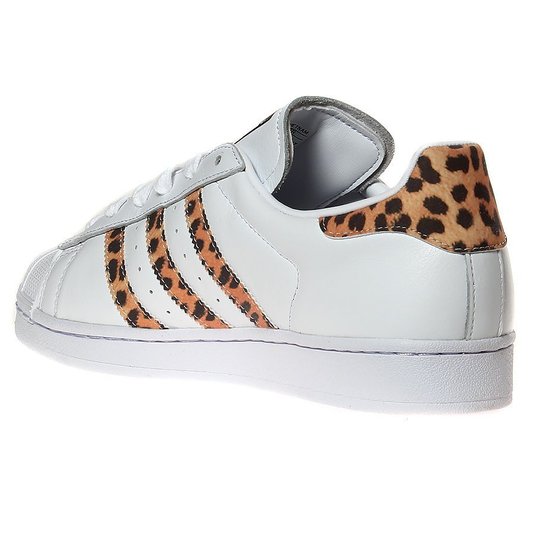 Tênis Adidas Superstar W Branco/Leopardo
