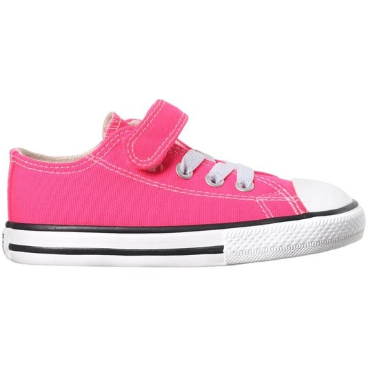 Tênis Converse Chuck Taylor All Star 1v Infantil Rosa Choque/Preto/Branco