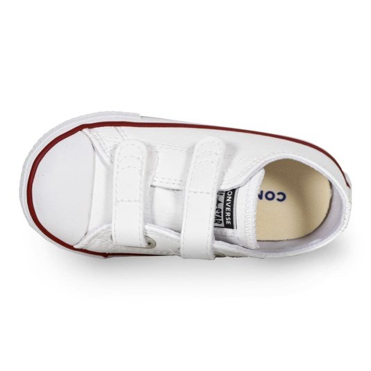 Tênis Converse Chuck Taylor All Star 2v Infantil Branco/Vermelho/Azul