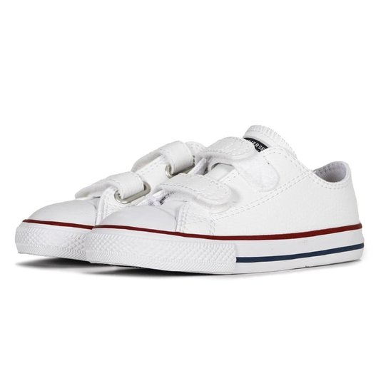Tênis Converse Chuck Taylor All Star 2v Infantil Branco/Vermelho/Azul