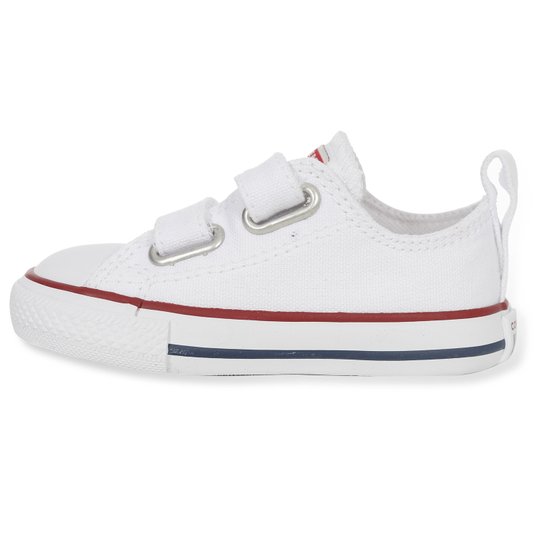 Tênis Converse Chuck Taylor All Star 2v Infantil Branco/Vermelho/Azul