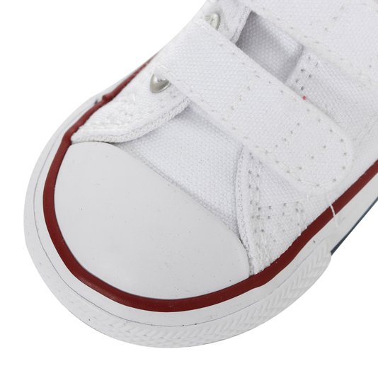 Tênis Converse Chuck Taylor All Star 2v Infantil Branco/Vermelho/Azul