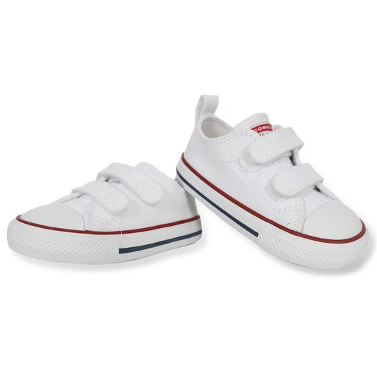 Tênis Converse Chuck Taylor All Star 2v Infantil Branco/Vermelho/Azul