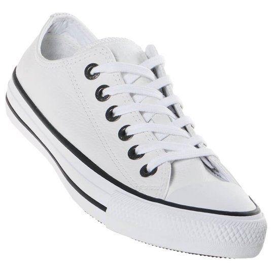 Tênis Converse All Star Couro Original. - Preto