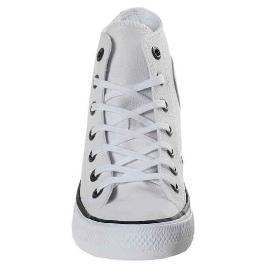 Tenis Converse Chuck Taylor All Star Couro Hi Branco/Preto