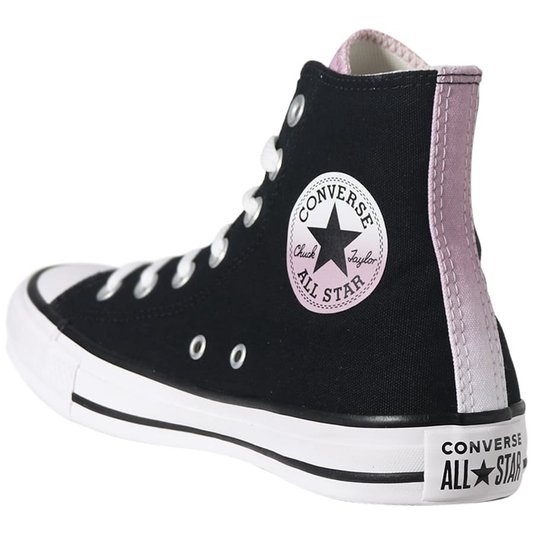 Tênis Converse Chuck Taylor All Star Hi Mobility  Preto/Lilas/Branco