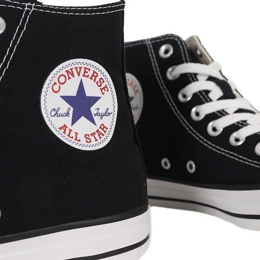 Tenis Converse Chuck Taylor All Star Hi Preto/Branco
