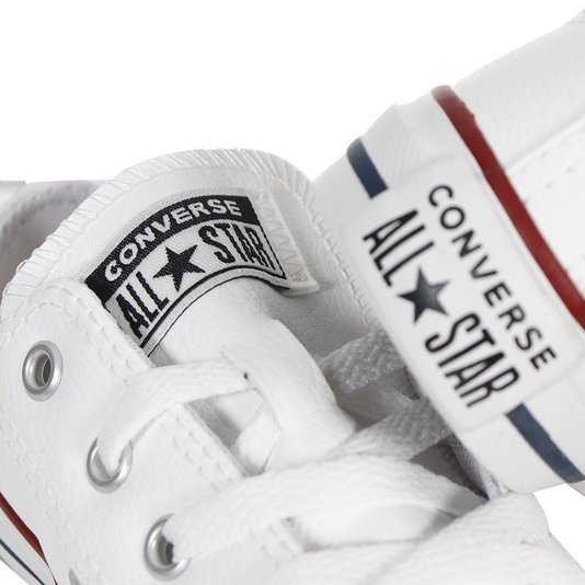 Tênis Converse Chuck Taylor All Star Juvenil Branco/Vermelho/Azul