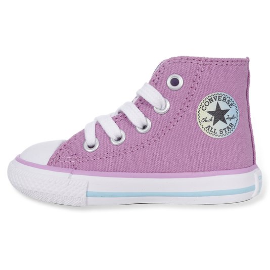 Tênis Converse Chuck Taylor All Star Infantil Lilás/Branco/Azul
