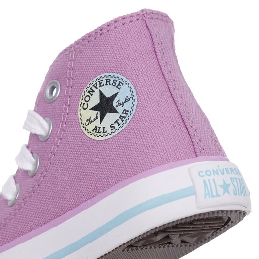 Tênis Converse Chuck Taylor All Star Infantil Lilás/Branco/Azul