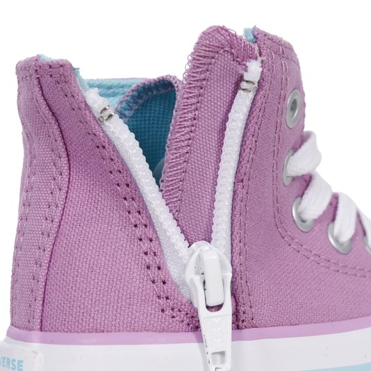 Tênis Converse Chuck Taylor All Star Infantil Lilás/Branco/Azul