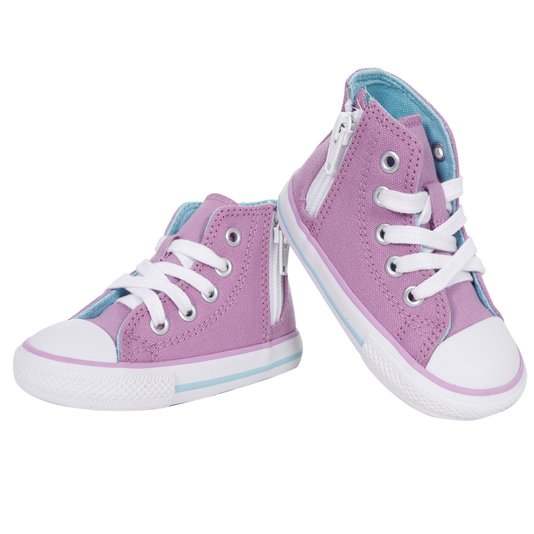 Tênis Converse Chuck Taylor All Star Infantil Lilás/Branco/Azul