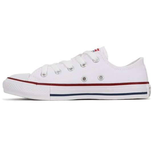 Tênis Converse Chuck Taylor All Star Juvenil Branco/Vermelho/Azul